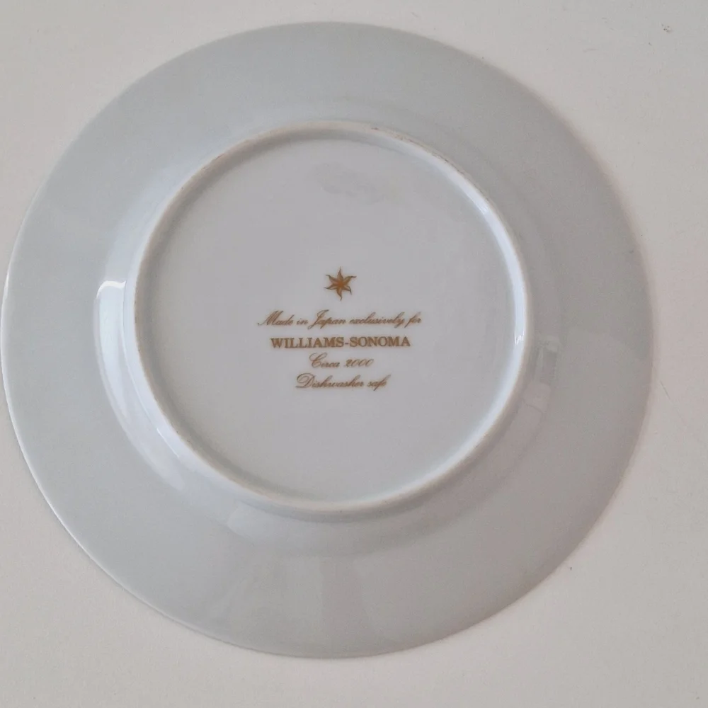 Williams Sonoma Circa 2000 set of 6 salad plates - vintage